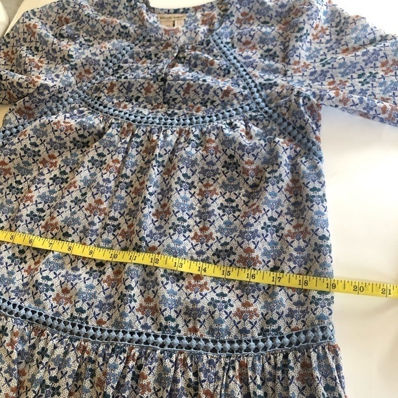 Anthropologie Holding Horses Betony Swing Crochet Prairie Floral Dress Sz 0/UK 4 - Picture 12 of 15